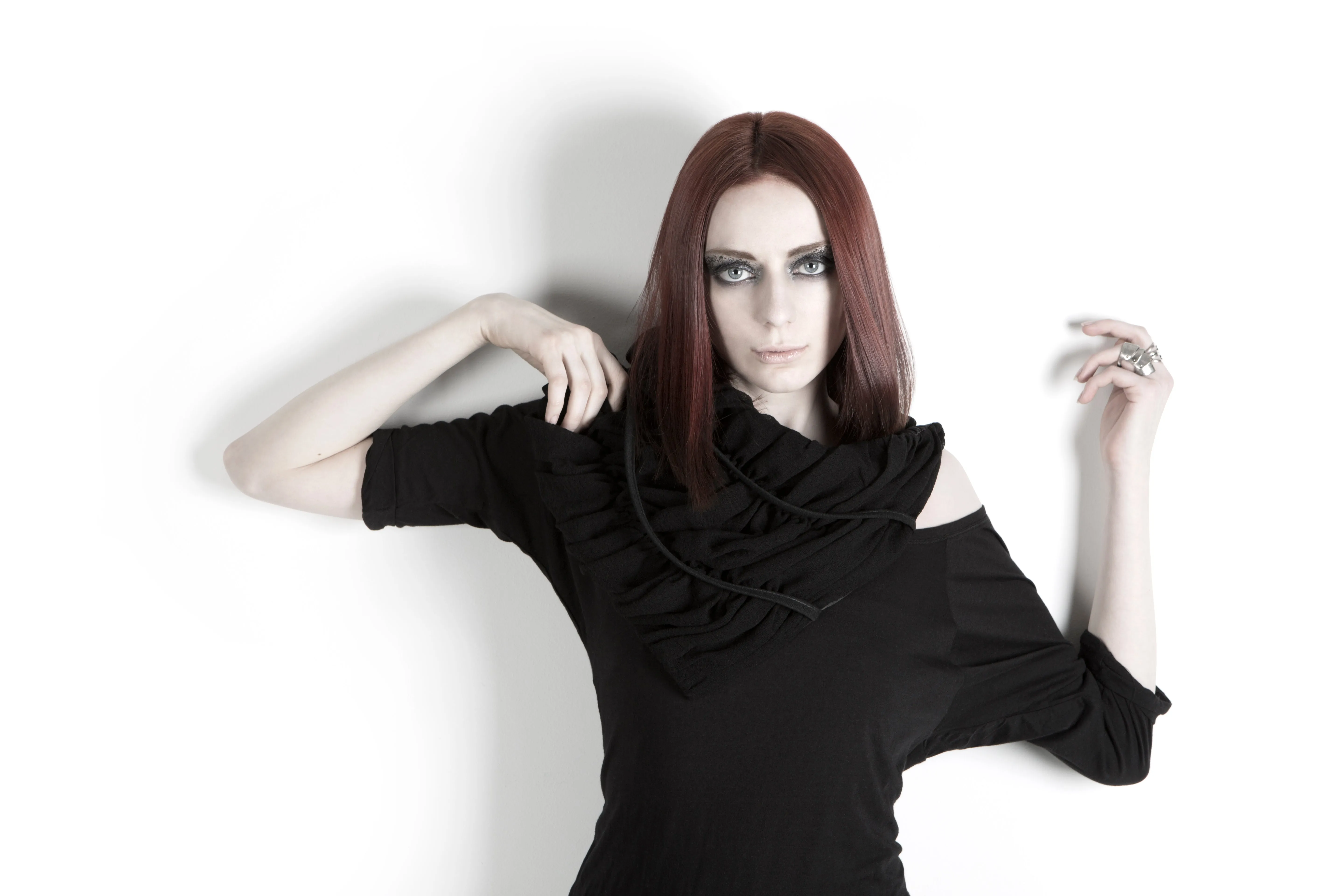 Ruched Oversized Scarflette Cowl
