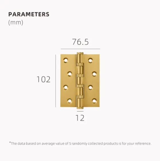 SALEM /  Solid Brass Knurled Hinges