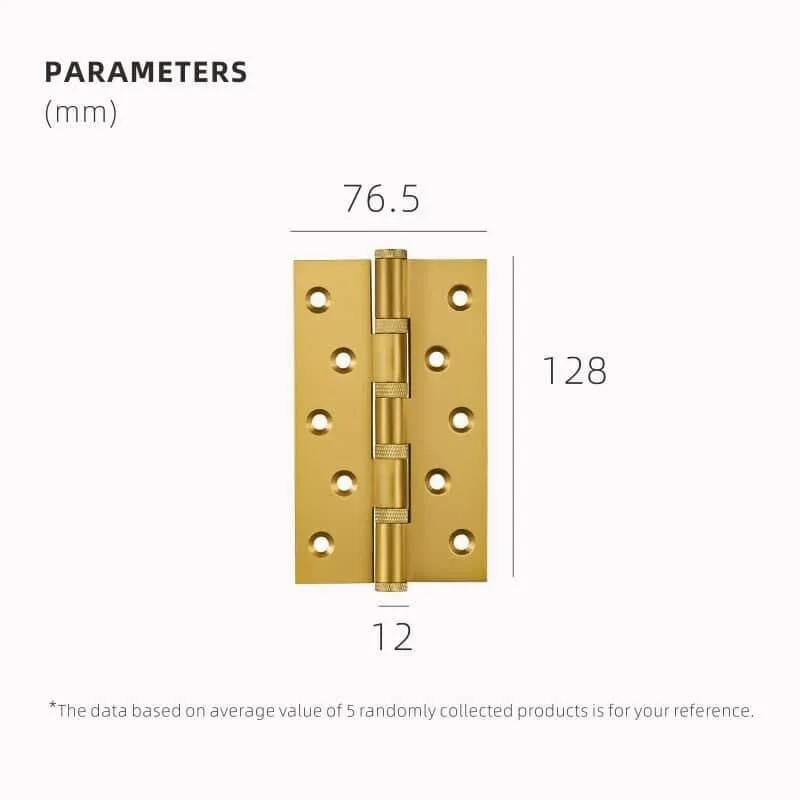SALEM /  Solid Brass Knurled Hinges