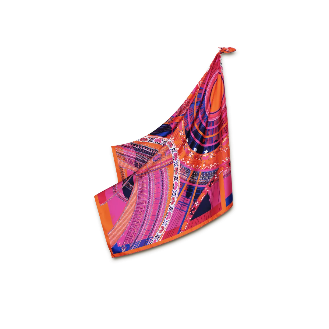 SILK SQUARE SCARF 105 - PARIS