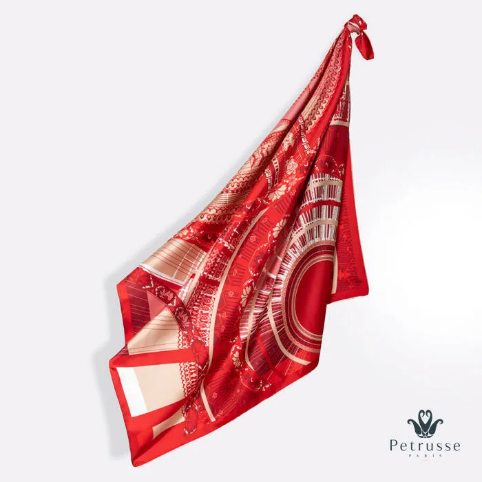 SILK SQUARE SCARF 105 - PARIS