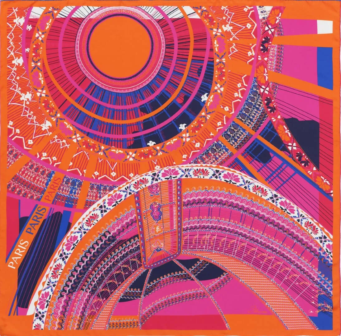SILK SQUARE SCARF 105 - PARIS