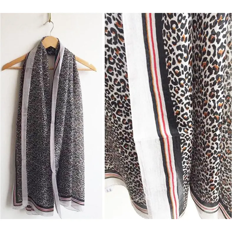 Small Leopard Silk Scarf