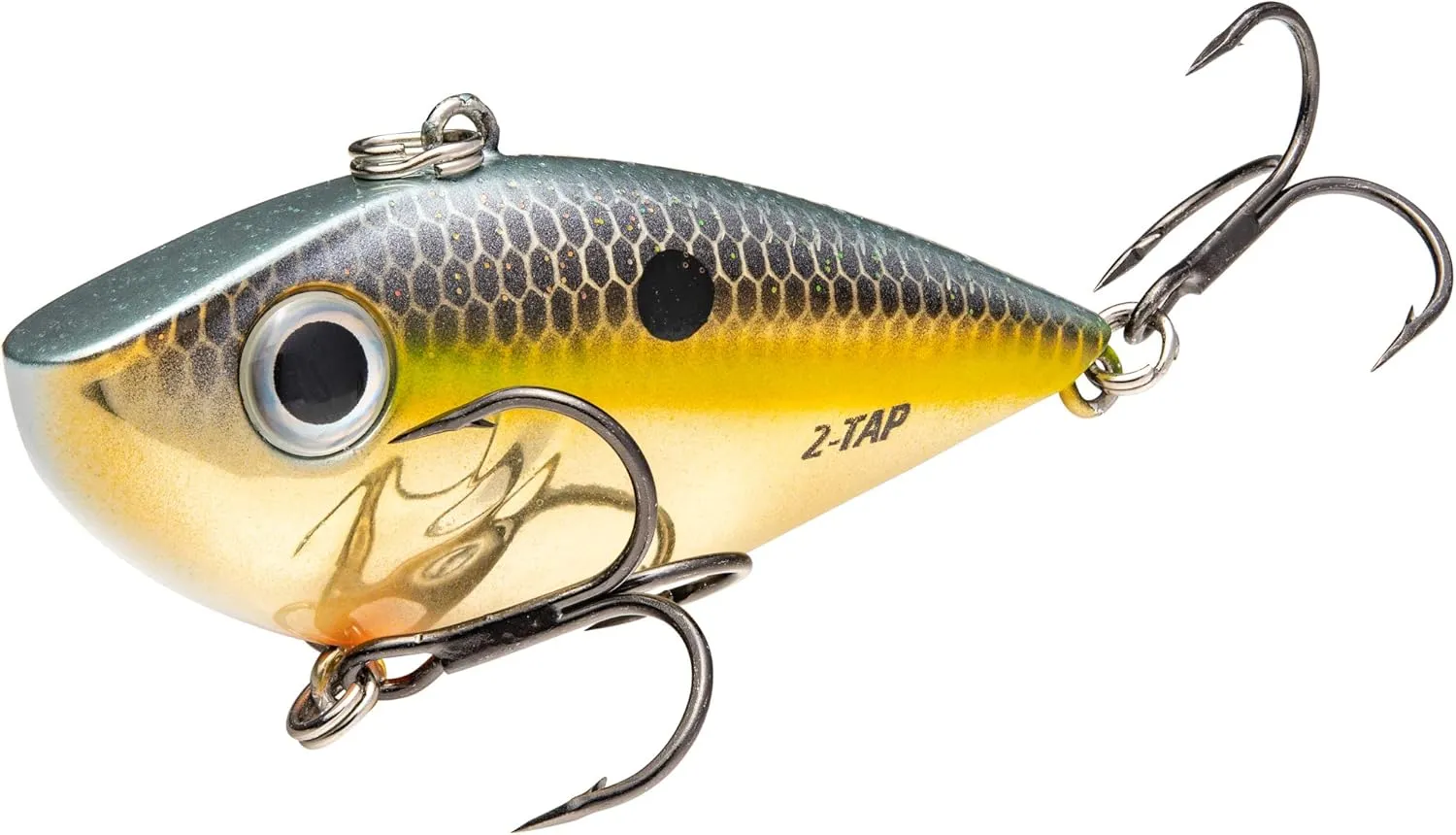 Strike King Red Eyed Shad Tungsten 8XD 10XD Deep Diving Crankbaits 2 oz Black Large 3D Red Eyes VMC Vanadium Cone Cut Hooks Bass Fishing Hooks 1 Piece