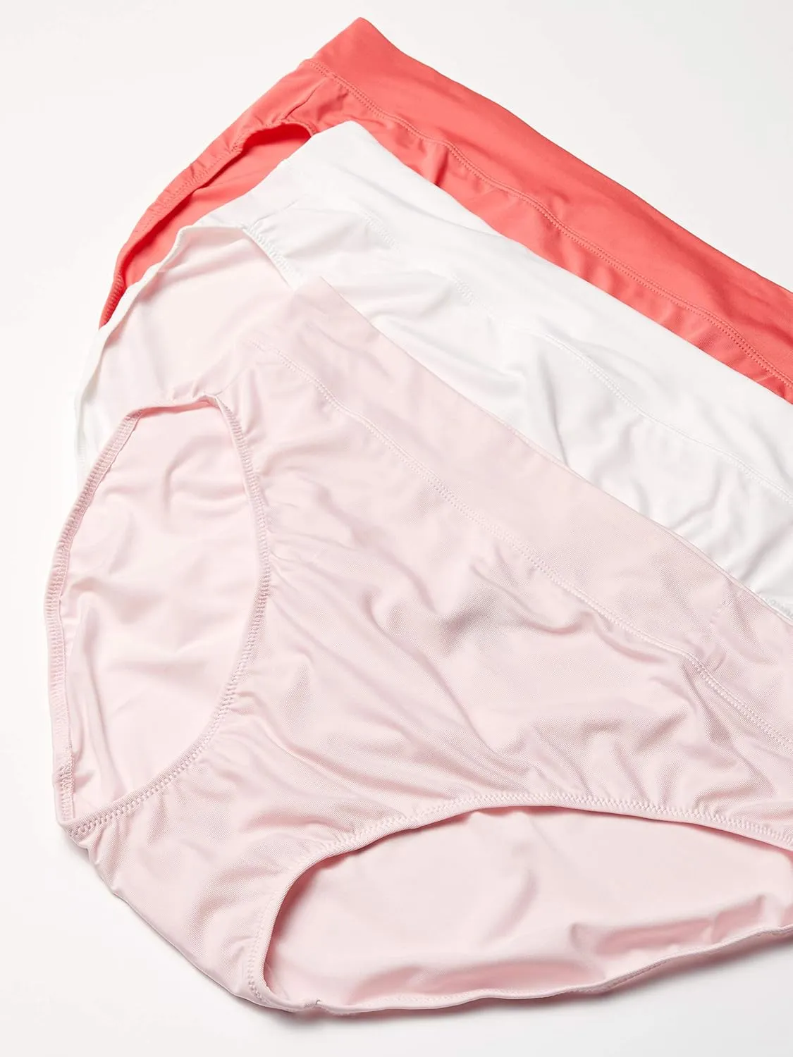 Warner's Women's Blissful Benefits Dig-Free Comfort Waistband Microfiber Hi-Cut 3-Pack 5138w