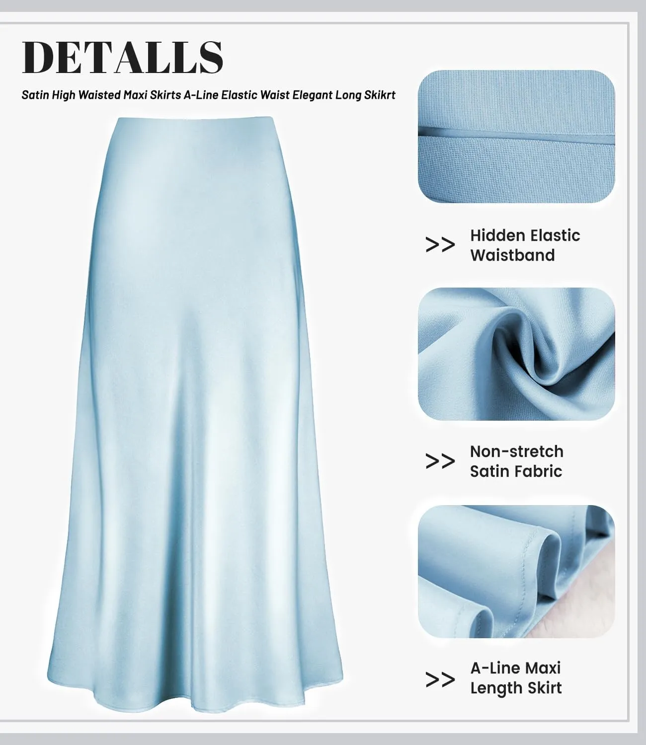 Women's Leopard Print Satin Maxi Skirt High Waisted Elastic Waistband Silk A-Line Casual Party 2025 Summer Long Skirts